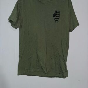 Olive Green Graphic T-Shirt